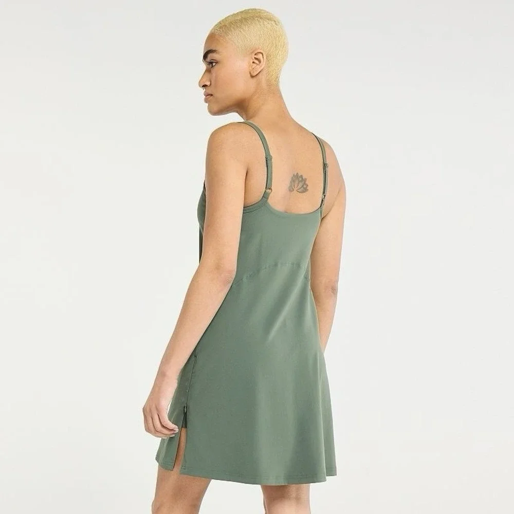 Women's‎ FLX Affirmation Dress with Built-In Bodysuit Black Athletic Golf Tennis